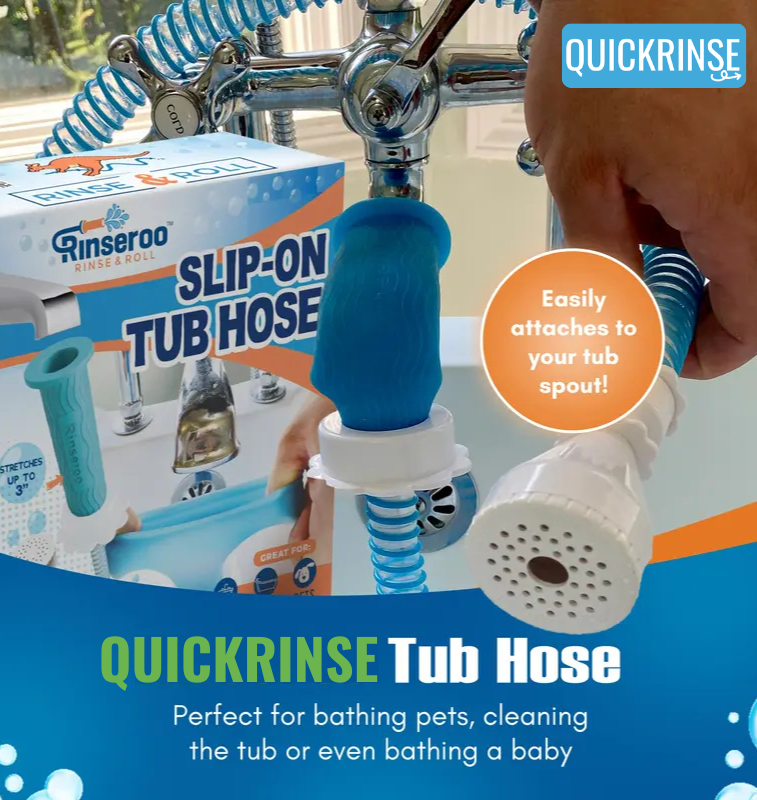 QuickRinse™ Instant Slip-On Tub Sprayer